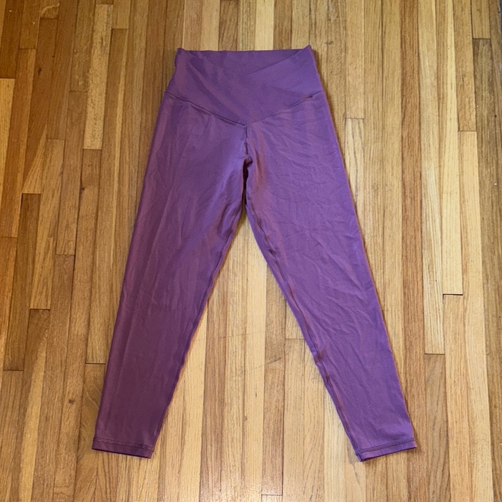 Aerie Purple High-Waisted 7/8 Crossover Leggings
